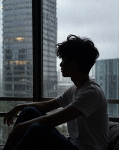 Cinematic Rain Portrait Prompt